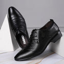 REETENE Oxford Shoes for Men Luxury Brand Formal Shoes Men Italian Fashion Mens Office Shoes Leather Men'S Leather Wedding Shoes