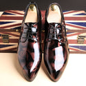 Fashion Patent Leather Men Dress Shoes Men Pointed Toe Formal Shoes Men Wedding Shoes Office Oxford Shoes for Men Footwear