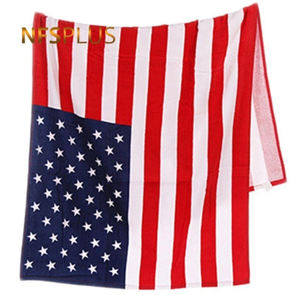 USA Flag Travel Beach Towel Microfiber 70x140cm Quick Dry Absorbent Super Soft Washcloth Swim Spa Sports Bath Towel for Adults