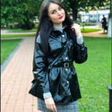 Fashion Brand Glossy Patent Leather Jackets Pu Leather Jacket Female Street Style Single Breasted Long Leather Jacket Wq561