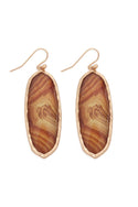 Ae0341 - Printed Epoxy Earrings