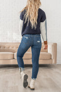 Center of Attention Distressed Jeans