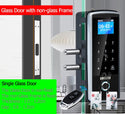 Smart Door Fingerprint Electric Lock Electronic Digital Gate Opener RFID Biometric Finger Print Security Glass Password Card