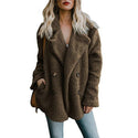 Autumn Winter Warm Women's Faux Fur Jacket Plush Coat Artificial Fluffy Fleece Optional Plus Size S-5xl Jacket Female Clothing