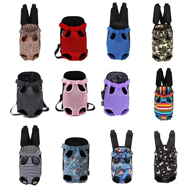 Benepaw Adjustable Dog Backpack Kangaroo Breathable Front Puppy Dog Carrier Bag Pet Carrying Travel Legs Out, Easy-Fit 6 Colors