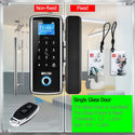 Smart Door Fingerprint Electric Lock Electronic Digital Gate Opener RFID Biometric Finger Print Security Glass Password Card