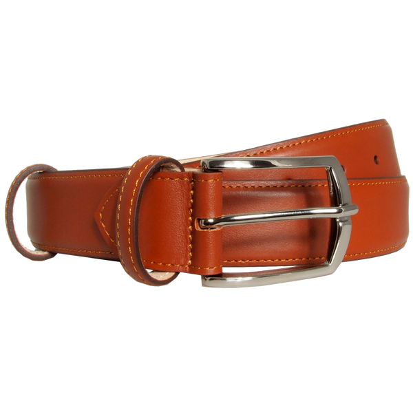 34 Mm Sartorial Buffed Leather Belt Sienna