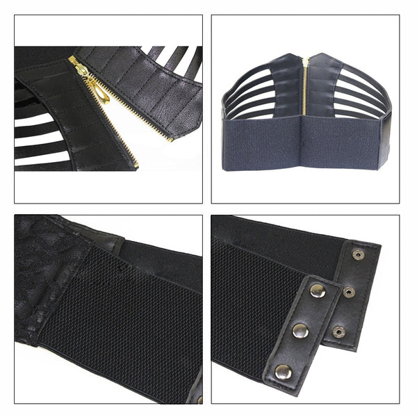 MaiKun Elastic Belts for Women Luxury Brand Women Belt Female Leather Belt Designer Cummerbund