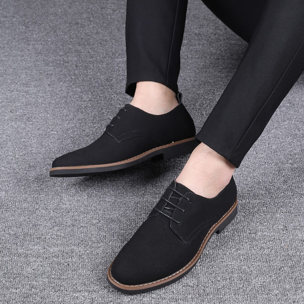 Men Dress Shoes Fashion Men Oxford Leather Shoes Comfortable Lace-Up Formal Shoes for Men Leather Sneakers Male Flat Footwear