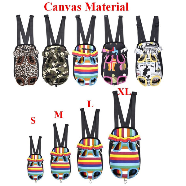 Pet Carrier Dog Front Chest Backpack Five Holes Backpack Dog Outdoor Carrier Tote Bag Sling Holder Mesh  Cat Puppy Dog Carrier