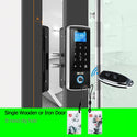 Smart Door Fingerprint Electric Lock Electronic Digital Gate Opener RFID Biometric Finger Print Security Glass Password Card