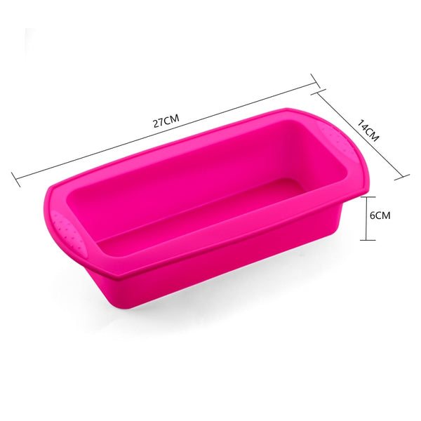 Rectangular Silicone Bread Pan Mold Toast Bread Mold Cake Tray Long Square Cake Mould Bakeware Non-Stick Baking Tools