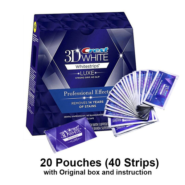 3D White Strips Professional Effects Whitestrips Teeth Care 5/10/20 Pouch Dental Hygiene Tooth Whitener Teeth Whitening Strips