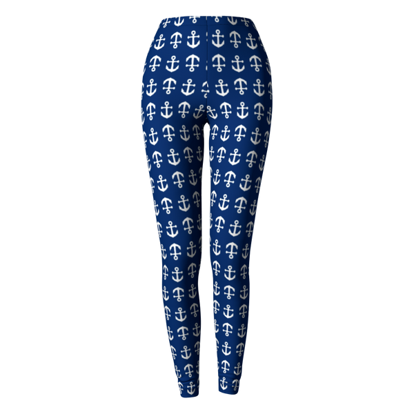 Anchor Toss Leggings - Navy