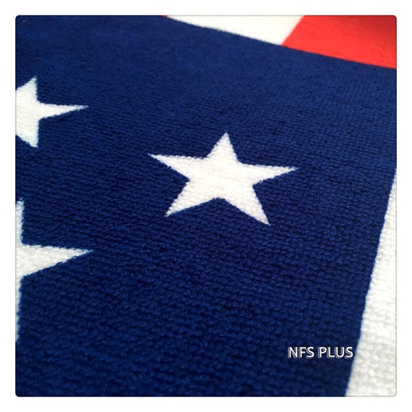 USA Flag Travel Beach Towel Microfiber 70x140cm Quick Dry Absorbent Super Soft Washcloth Swim Spa Sports Bath Towel for Adults