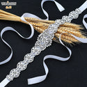 TOPQUEEN S161 Luxury Bridal Belts With Rhinestone Bridal Wedding Accessories Belt for Women Wedding Dress Sash Belt Formal Belts