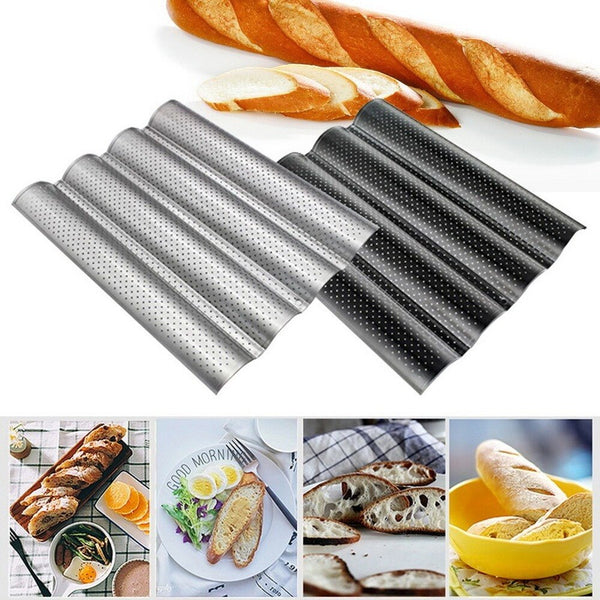 Non-Stick Bread Molds Bakeware Tray Pastry Tools Baguette Mold Baking Sheet Baguette Pan Bakeware  WJ824