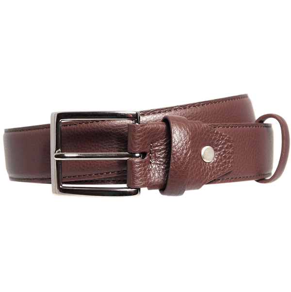 34 Mm Duo Ply Leather Belt Brown