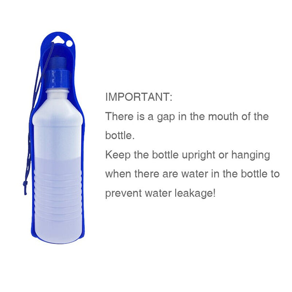 250ml/500ml Pet Folding Drinker Pet Dog Cat Outdoor Portable Drinking Bottle Bowl Pets Travel Drinker