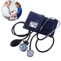 Manual  Blood Pressure Monitor With Stethoscope Aneroid Sphygmomano Meter Arm Blood Pressure Meter Kit Doctor Home Use