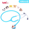 6pcs Spirit 3D Animated Animal cute pediatric Stethoscope changeable single head kids child children  stetoskop made in Taiwan