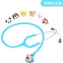 6pcs Spirit 3D Animated Animal cute pediatric Stethoscope changeable single head kids child children  stetoskop made in Taiwan