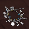 Dr Seuss Metal Novelty Charm Bracelet Adjustable Bracelet with Crystal Beads For Christmas Gift Cute Jewelry