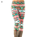 Fashion Women's HOT Leggings Pants Print High Waist Leggings Happy Christmas Party Long Pants 18 Color Ladies Xmas Trousers
