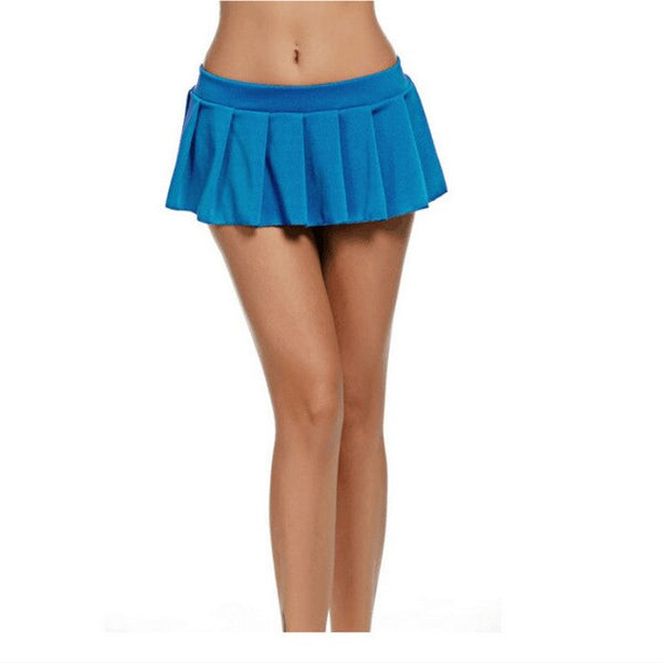 2019 Hot Sexy Women's Micro Skirt Solid Color Party Mini Dress Clubwear High Waist Short Skirs Nightwear X-XXL