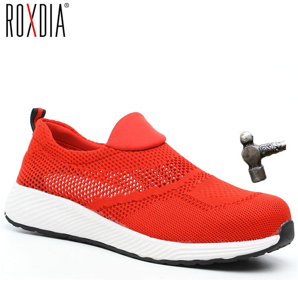 ROXDIA brand summer lightweight steel toecap men women work & safety boots breathable male female shoes plus size 36-46 RXM120