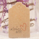 5*3cm DIY Made with love wedding tag card scallop heart shape valentines days gift /crafts/bakery /candy tag label 100opc/lot