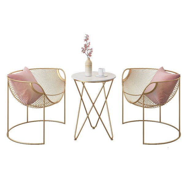 Light Extravagant Gold Dining Chair Cheap Gold Metal Chair Pink Restaurant Chairs Living Room Furniture Sillas Comedor Cadeira