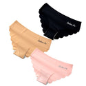 Panties For Women Seamless Panty Set Solid Invisible Underwear Sexy Low Waist Briefs Women's Underpants Lingerie Dropship 3 Pcs