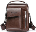 handbag Man Messenger Bag 2 Set Men Pu Leather Shoulder Bags Business Crossbody Casual Bag Famous Brand small black briefcase