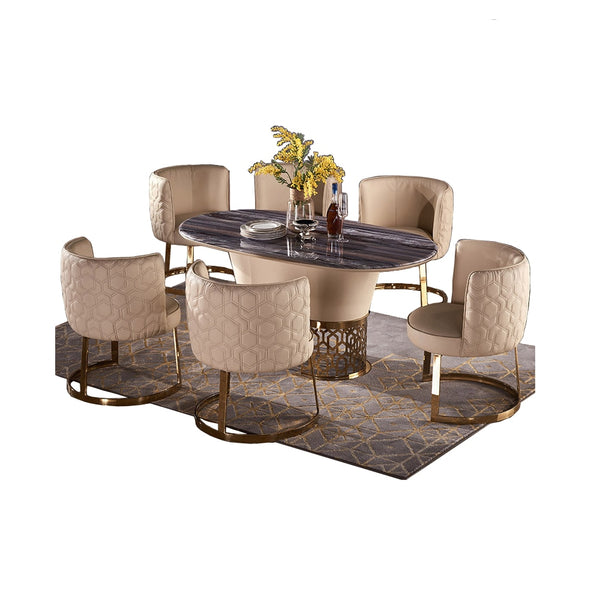 dining table set comedor sillas de comedor стол обеденный mesa comedor muebles de madera mesa + 6 chairs marble stainless steel