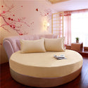 Hotel Round Bedding Fitted Bed sheet with Elastic band romantic Themed Hotel Round Mattress Cover Diameter 200cm-220cm