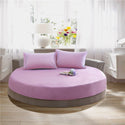 Hotel Round Bedding Fitted Bed sheet with Elastic band romantic Themed Hotel Round Mattress Cover Diameter 200cm-220cm