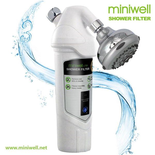 Shower filter with shower head remove chlorine, odor and heavy metal
