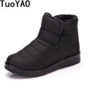 Hot Sale 2020 New Fashion Men Boots Waterproof Ankle Snow Boots Winter Work Shoes Keep Warm Fur Men Footwear Outdoor Plush Shoes
