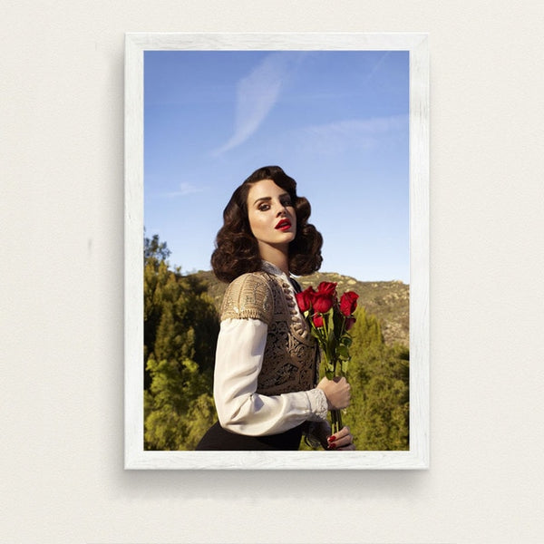 Lana Del Rey Music Singer Model Canvas Poster Prints Photo Portrait Pictures Bar Cafe Wall Art Home Decor Mural A700