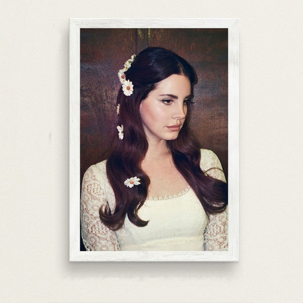 Lana Del Rey Music Singer Model Canvas Poster Prints Photo Portrait Pictures Bar Cafe Wall Art Home Decor Mural A700