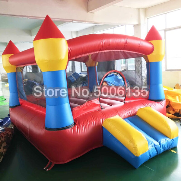 Big Inflatable Games Bouncer Double Sides Free Gift PE Balls Inflatable Jumping Bouncy Castle House Outdors Toys