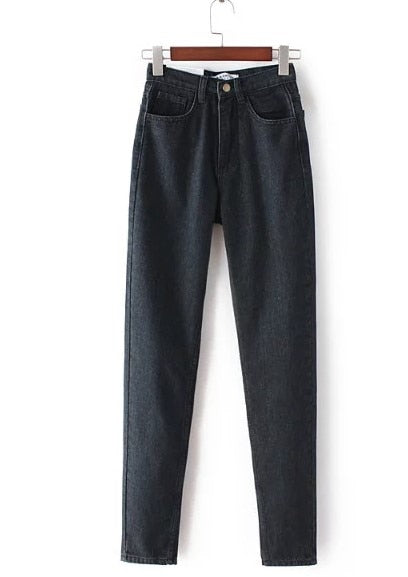 GCAROL Euro Style Classic Women High Waist Denim Jeans Vintage Slim Mom Style Pencil Jeans High Quality Denim Pants For 4 Season