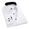 High Quality Men Shirt 2020 Spring Long Sleeve Dress Formal Business Work Shirt Men Twill Shirts Slim Fit Man White Shirts DS378