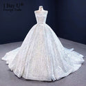 Real Work Photo Wedding Dress 2020 Stunning Full Beading Bridal Dress robe femme mariage robe de mariee Arabic Plus Size
