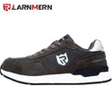 LARNMERN Men's Work Safety Shoes Steel Toe Construction Sneaker Breathable Lightweight Anti-smashing Anti-static Non-slip shoe