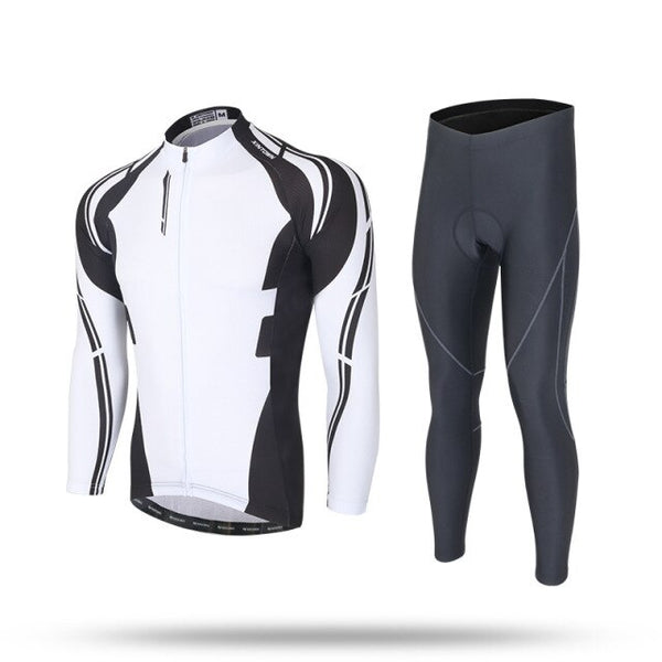 Men's Cycling Jersey  Long Sleeve Breathable Jersey Suit Outdoor MTB Bike Set Quick Dry ProTeam Ropa Maillot Ciclismo