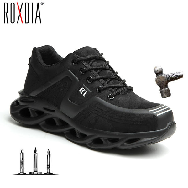 Drop shipping Steel Toe Work Shoes Fashion for Men Women Sneaker Ultralight Mesh Industial Safety shoes Plus size 37-48 RXM179
