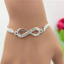Rhinestone Infinity Bracelet Men's Women's Jewelry Pulsera Diamante Bracelete de diamantes para mulher bracelets