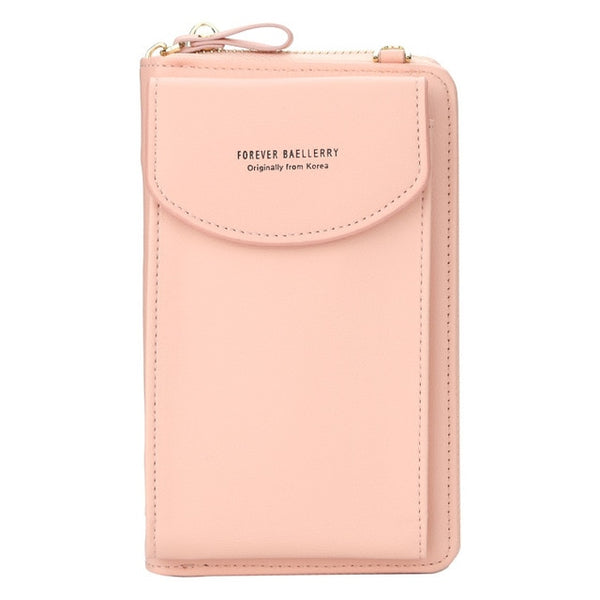 Baellerry 2020 Women Wallet Brand Cell Phone Wallet Big Card Holders Wallet Handbag Purse Clutch Messenger Shoulder Straps Bag